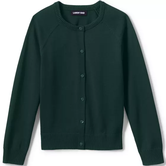 Girls Cotton Modal Cardigan Sweater - primary
