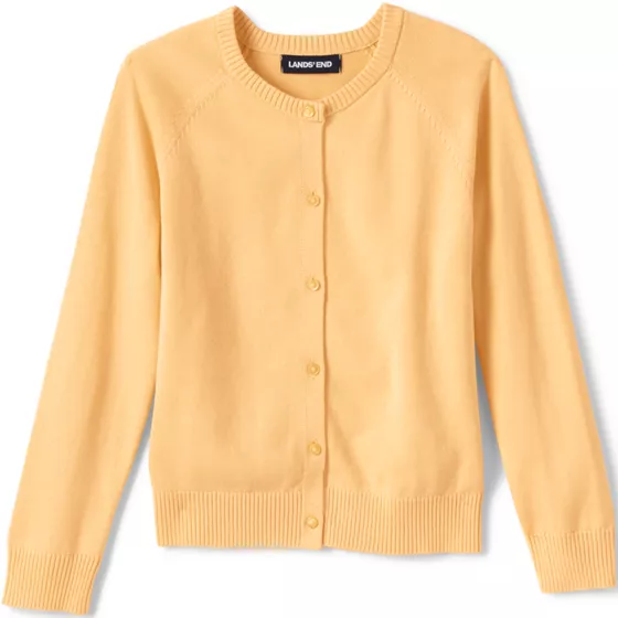 Girls Cotton Modal Cardigan Sweater - primary