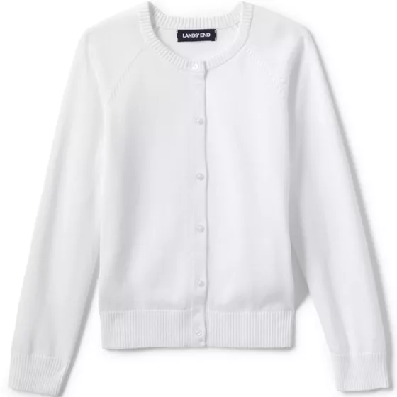 Girls Cotton Modal Cardigan Sweater - primary