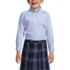 Girls Long Sleeve No Iron Pinpoint Shirt, Front