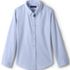 Girls Long Sleeve No Iron Pinpoint Shirt, Front