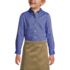 Girls Long Sleeve Oxford Dress Shirt, Front