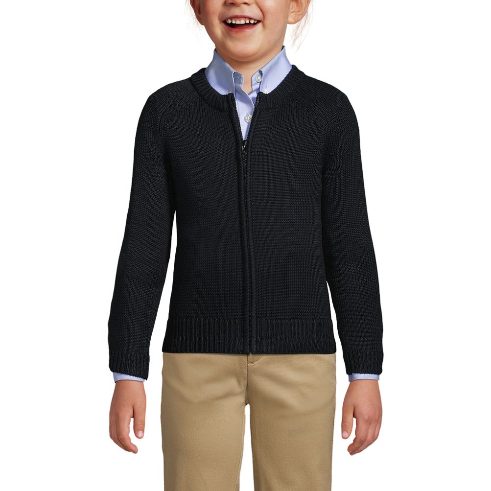 Boys Cardigan - Heathered Check