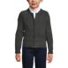 School Uniform Girls Cotton Modal Zip Front Cardigan Sweater, Front