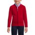 Girls Cotton Modal Zip Front Cardigan Sweater, Front