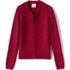 Girls Cotton Modal Zip Front Cardigan Sweater, Front