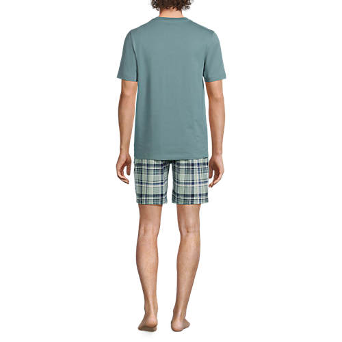 Men's Knit Jersey Pajama Shorts Sleep Set - Secondary
