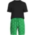 Men's Knit Jersey Pajama Shorts Sleep Set, Front