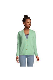 Women's Relaxed Cashmere Ribbed V-Neck Cardigan 