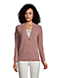 Women's Long Sleeved Relaxed Cashmere Ribbed V-Neck Cardigan