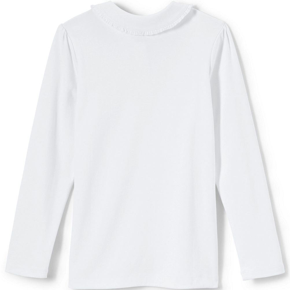 Ladies white long sleeve 2024 shirt