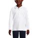 School Uniform Girls Long Sleeve Peter Pan Collar Polo Shirt, Front