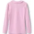 Girls Long Sleeve Peter Pan Collar Polo Shirt, Back