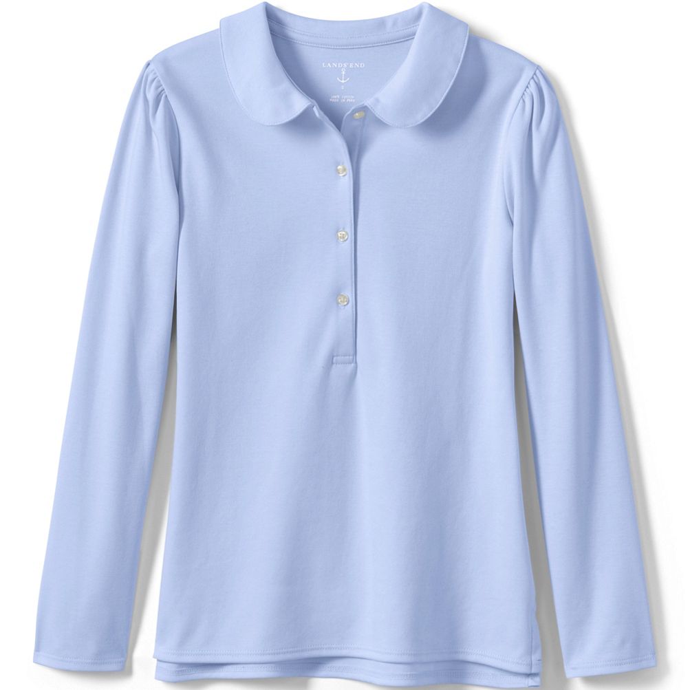 Women's long sleeve peter pan best sale collar shirt