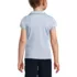 Girls Short Sleeve Peter Pan Collar Polo Shirt, Back