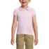 Girls Short Sleeve Peter Pan Collar Polo Shirt, Front