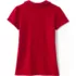 Girls Short Sleeve Peter Pan Collar Polo Shirt, Back