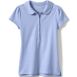 School Uniform Girls Short Sleeve Peter Pan Collar Polo Shirt, Front