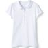 School Uniform Girls Short Sleeve Peter Pan Collar Polo Shirt, Front