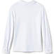 School Uniform Girls Long Sleeve Button Front Peter Pan Collar Knit Shirt, Back