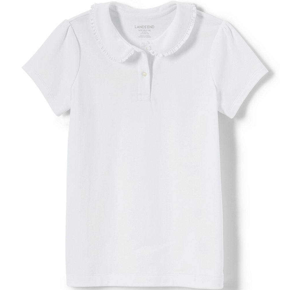 Plain white best sale collared shirt