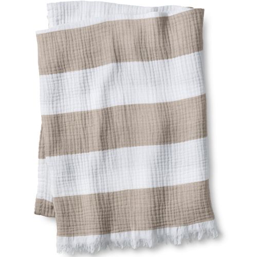 Cotton Knit Throw Lands' End