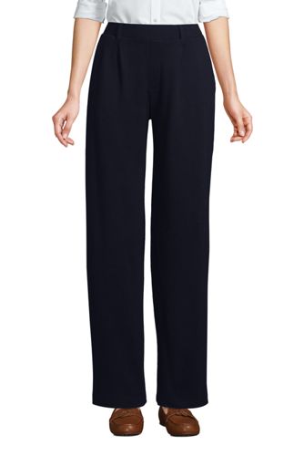 Pantalon Large Sport Knit Taille Haute, Femme Stature Standard