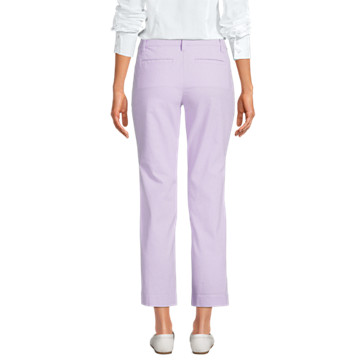 Chino Slim 7/8 en Chambray Stretch Taille Mi-Haute, Femme Stature Standard image number 2