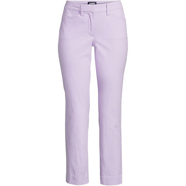 Chino Slim 7/8 en Chambray Stretch Taille Mi-Haute, Femme Stature Standard image number 3