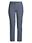 Chino 7/8 Droit en Chambray Stretch Taille Mi-Haute, Femme Grande Taille
