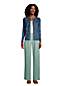 Pantalon Large Sport Knit Jacquard Taille Haute, Femme Stature Standard