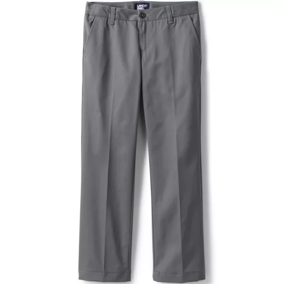 Girls Iron Knee Blend Plain Front Chino Pants - primary