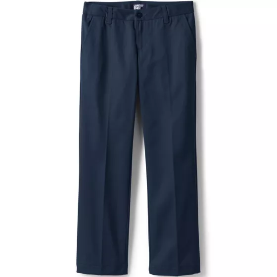 Girls Iron Knee Blend Plain Front Chino Pants - primary
