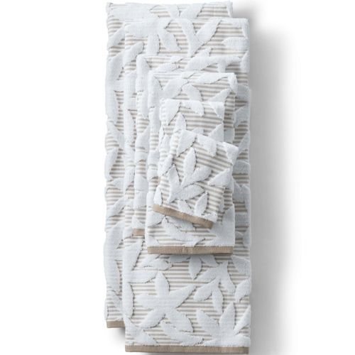 Lands' End Organic Cotton Hand Towel - White