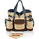 Picnic Time Country Insulated Wine and Cheese Picnic Tote Set, Front