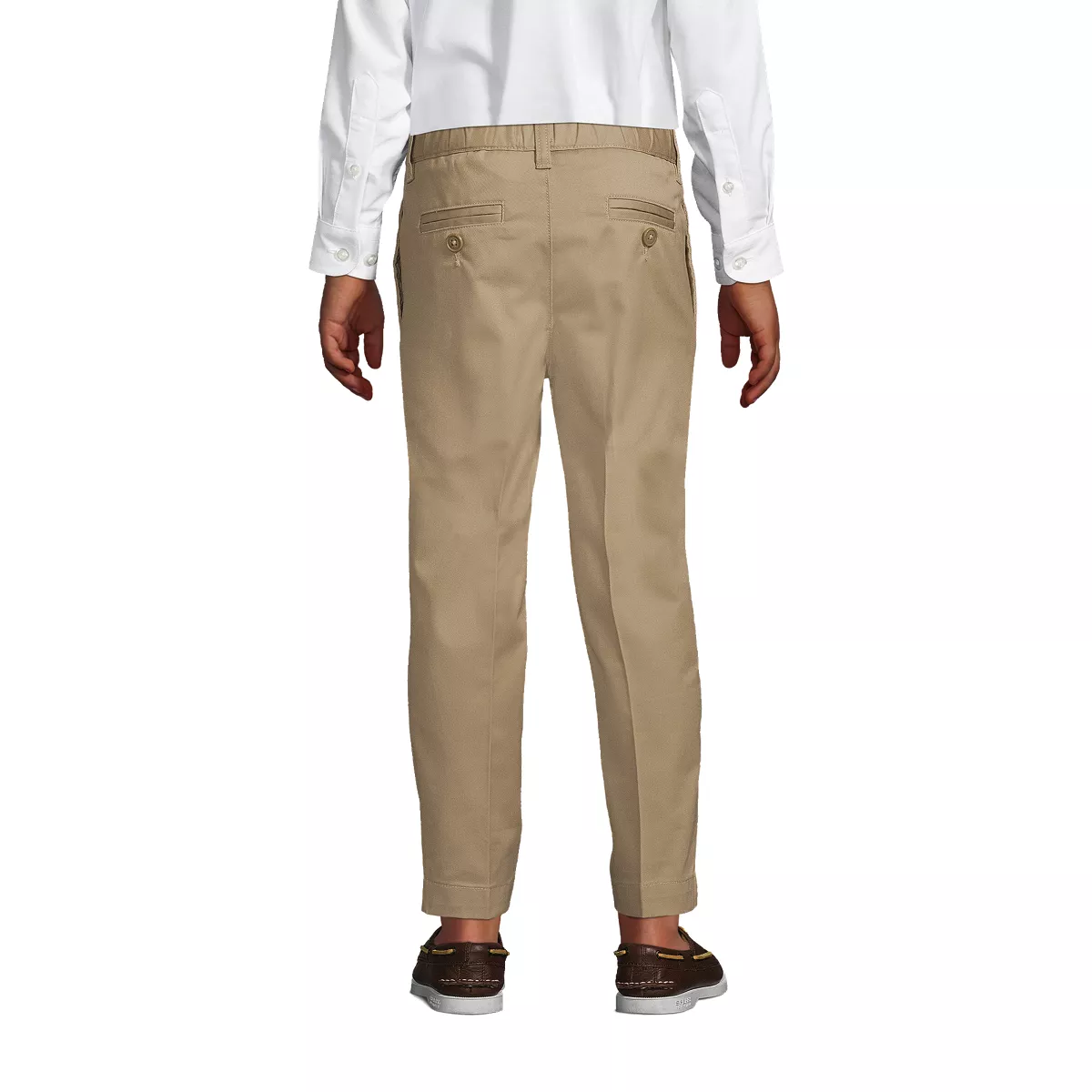 Boys Tailored Fit Blend Iron Knee Plain Front Pants