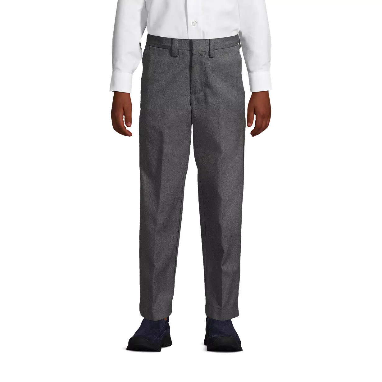 School Uniform Boys Plain Front Dress Pants