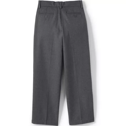 School Uniform Boys Plain Front Dress Pants, Back
