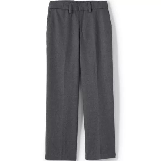 School Uniform Boys Plain Front Dress Pants - primary