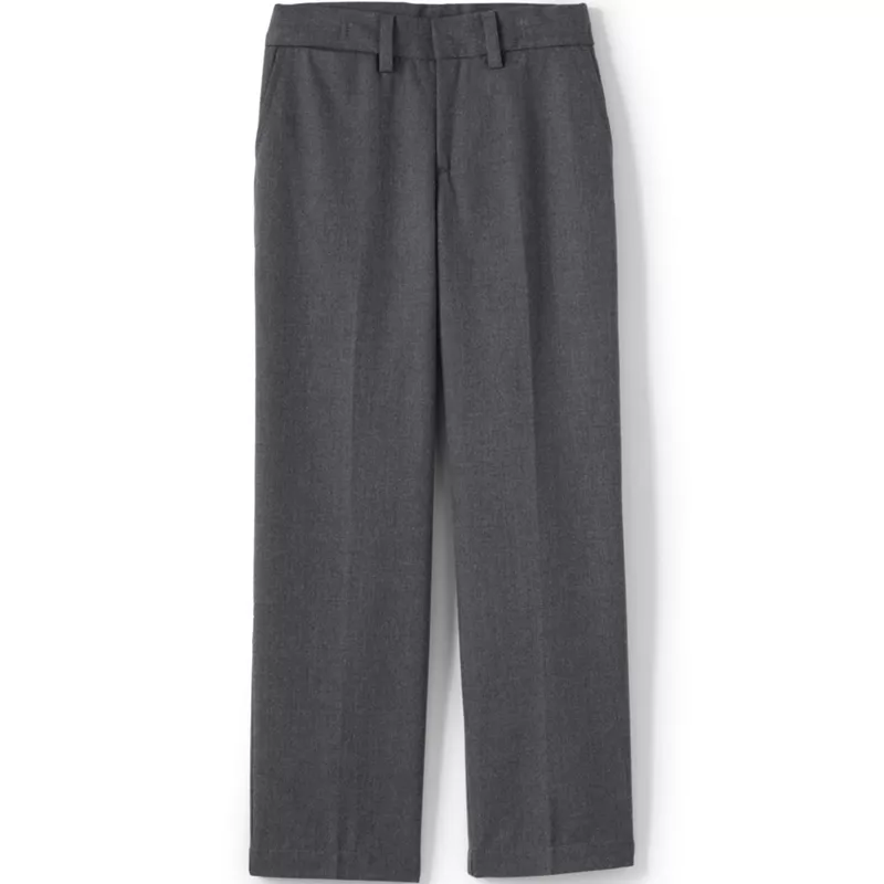 Boys Plain Front Dress Pants, Front