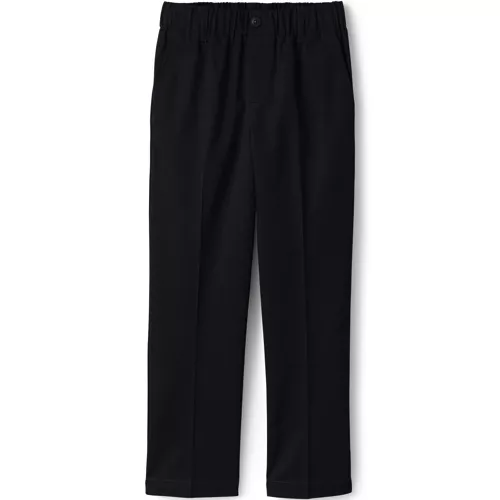 Lands' End School Uniform Boys Elastic Waist Pull-On Chino Pants