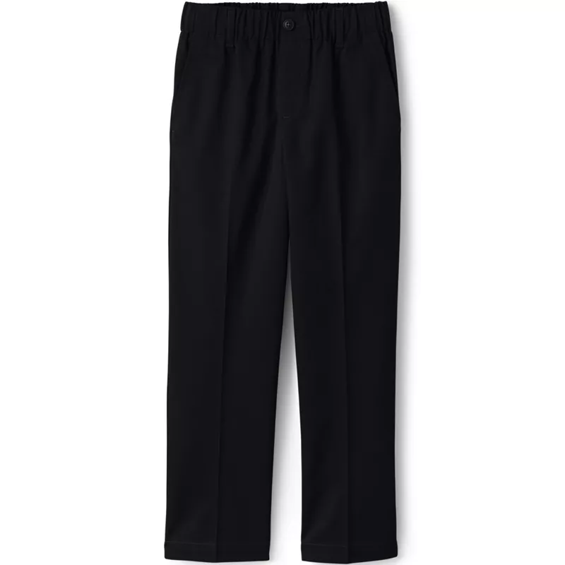 Boys Elastic Waist Pull-On Chino Pants, Front