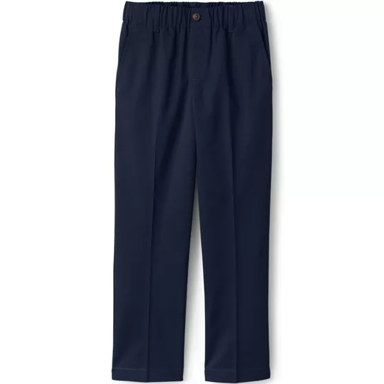 School Uniform Boys Elastic Waist Pull-On Chino Pants - primary