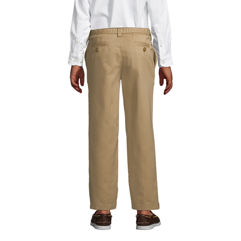 Boys Belted Woven Chino Pants with Stain and Wrinkle Resistance - Uniform