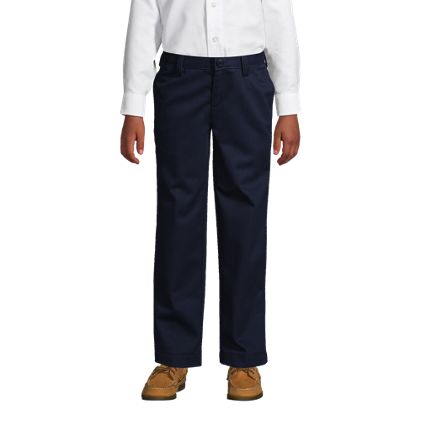 Boy's Slim Iron Knee Wrinkle Resistant Plain Front Chino Pants - image 2