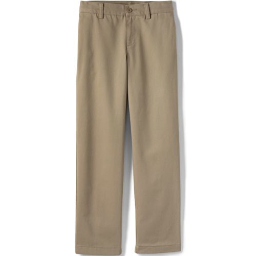 Boys Uniform Twill Woven Stretch Straight Chino Pants