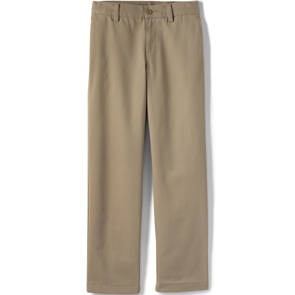 Men's Plain Front Wrinkle Resistant Chino Pants Lands' End