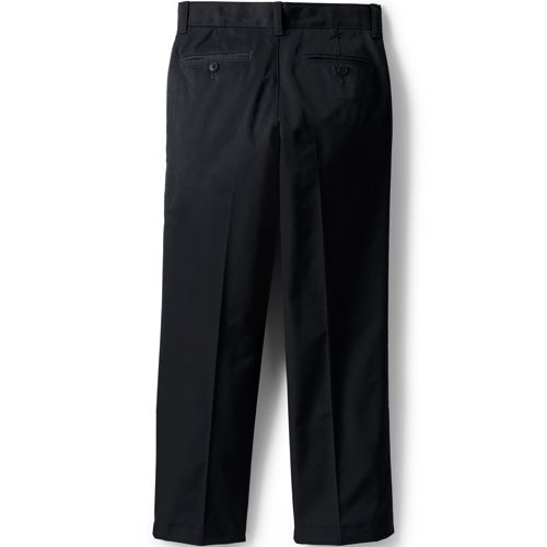 School Uniform Boys Iron Knee Blend Plain Front Chino Pants