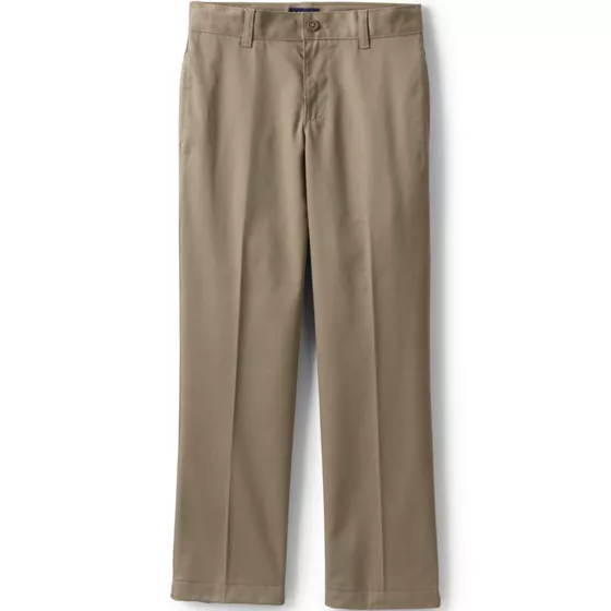 School Uniform Boys Iron Knee Blend Plain Front Chino Pants - primary