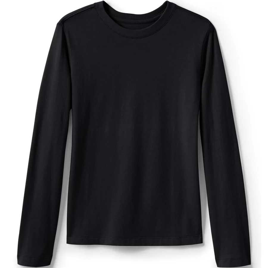 School Uniform Girls' Long Sleeve Essential T Shirt view 5